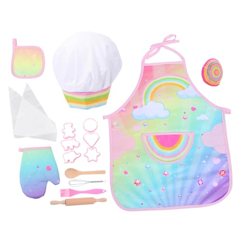 HEALSOPTHY Koch Backset mit Dinosaurier schürze Komplettes Küchenspielzeug Pädagogisch für Mädchen und Jungen Fördert Praktische Fähigkeiten und Kreatives Rollenspiel HEALSOPTHY Koch Backset mit Dinosaurier schürze Komplettes Küchenspielzeug Pädagogisch für Mädchen und Jungen Fördert Praktische Fähigkeiten und Kreatives Rollenspiel von HEALSOPTHY