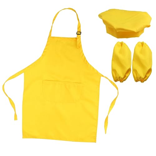 HEALSOPTHY Kochset mit Schürze und Kochmütze für Jahren zum Backen und Gelb für Kreative Partys und Rollenspiele HEALSOPTHY Kochset mit Schürze und Kochmütze für Jahren zum Backen und Gelb für Kreative Partys und Rollenspiele von HEALSOPTHY