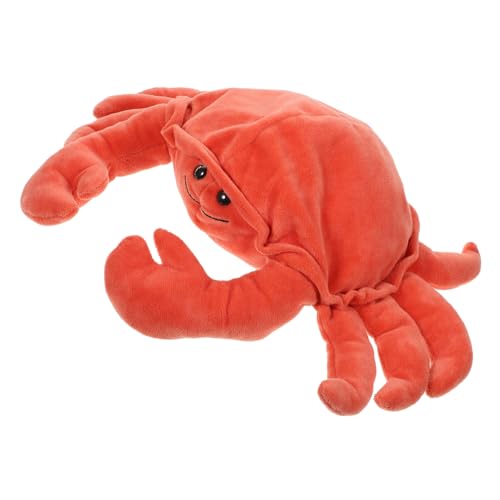 HEALSOPTHY Krabben Handpuppe aus Weichem Baumwollstoff Bunte Handspielpuppe für Geschichtenerzählen Interaktives Lernspielzeug für Eltern Junge Mädchen Spiel und Frühe Bildung von HEALSOPTHY