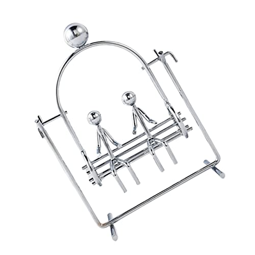 HEALSOPTHY Kreative Balance Ball Schaukel Figurine Manuelles Physikalisches Pendelspiel Dekoratives Design Stabiles Desktop Ornament für Büro Wohnzimmer und Auto Entspannendes von HEALSOPTHY