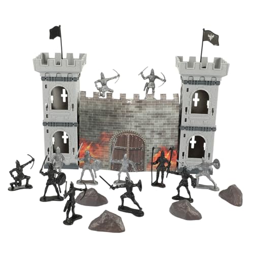 HEALSOPTHY Kreatives Soldaten spielset Modell mit Römischem Burg sandspiel für Realistische Kriegssoldaten und Ritter Spielfiguren Fantasie und Sozialem Spiel von HEALSOPTHY