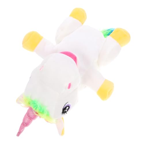 HEALSOPTHY Kuschelige Einhorn Handpuppe aus Plüsch für Interaktives Storytelling Dekorative Marionette Weiches Material Fördert Kreativität und Sprachentwicklung von HEALSOPTHY
