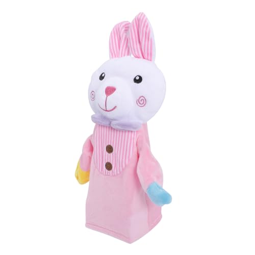 HEALSOPTHY Kuschelige Handpuppe Hase aus PP Baumwolle Niedliches Tier Handpuppenspielzeug für Fördert Kreativität und Motorische Fähigkeiten Geeignet für Puppentheater und Interaktives Spiel von HEALSOPTHY