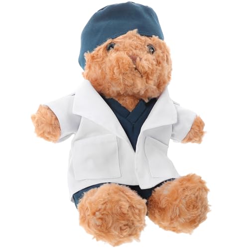 HEALSOPTHY Kuscheliger Arztbär Plüschtier Großer Weicher Stoffbär in Arztuniform Kreative Dekoration für Kinderzimmer oder Einzigartiges für Medizinliebhaber HEALSOPTHY Kuscheliger Arztbär Plüschtier Großer Weicher Stoffbär in Arztuniform Kreative Dekoration für Kinderzimmer oder Einzigartiges für Medizinliebhaber von HEALSOPTHY
