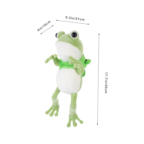 HEALSOPTHY Kuscheliges Plüsch Frosch Kuscheltier Weiches Stofftier für Zuhause Flauschige Plüschfigur als Geschenk und Wohnaccessoire für Erwachsene von HEALSOPTHY