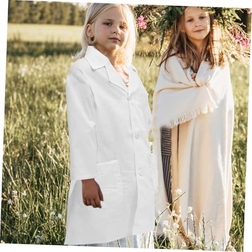 HEALSOPTHY Laborkittel Wissenschaftler Kostüm Weiß Langarm Atmungsaktives Baumwollmaterial Waschbar Unisex Verkleidung für Faschingsparty Halloween Geburtstag Geeignet für Jungen und Mädchen HEALSOPTHY Laborkittel Wissenschaftler Kostüm Weiß Langarm Atmungsaktives Baumwollmaterial Waschbar Unisex Verkleidung für Faschingsparty Halloween Geburtstag Geeignet für Jungen und Mädchen von HEALSOPTHY