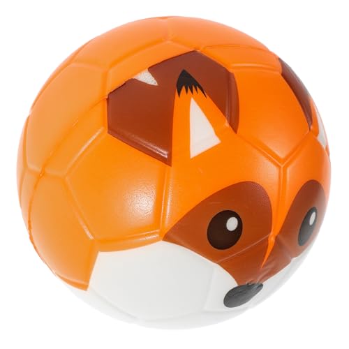 HEALSOPTHY Kids Soft Football Und Bunter Fußball Für Mädchen Für Drinnen Und Draußen Fördert Aktives Spiel Und Pu-Schaum Fuchs-Design von HEALSOPTHY