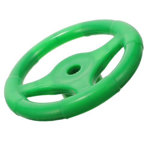 HEALSOPTHY Lenkrad Grün Simuliertes Fahrzeugsteuerungsrad Robustes Outdoor schaukelzubehör von Hand Auge koordination und Verkehrserziehung Passend Schaukel und Spielplatz von HEALSOPTHY