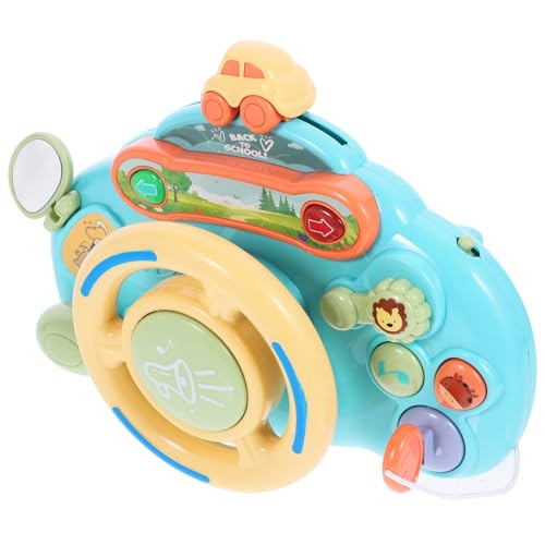 HEALSOPTHY Lenkrad für Kleinkinder Sicheres Robustes Montessori Lernspielzeug Tragbar Leicht Einfach zu Reinigen Simuliertes Auto Fahrspielzeug ohne Batterie Grün HEALSOPTHY Lenkrad für Kleinkinder Sicheres Robustes Montessori Lernspielzeug Tragbar Leicht Einfach zu Reinigen Simuliertes Auto Fahrspielzeug ohne Batterie Grün von HEALSOPTHY
