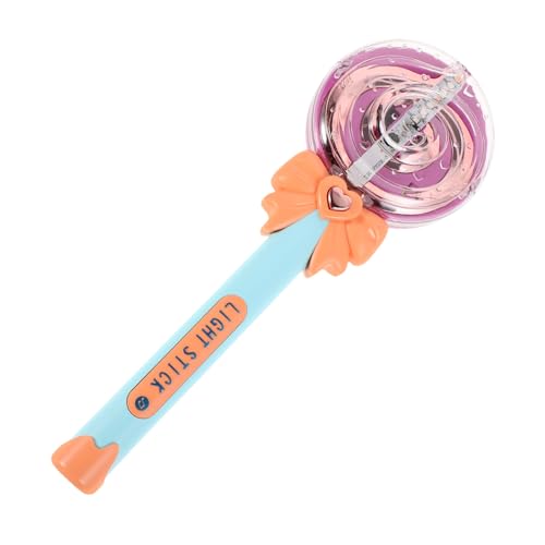 HEALSOPTHY Leuchtender Musik Lollipop mit Bunten Lichteffekten und Sound Interaktiver Prinzessinnen Zauberstab für Mädchen Party Deko und Geburtstagsgeschenke ohne Batterien von HEALSOPTHY