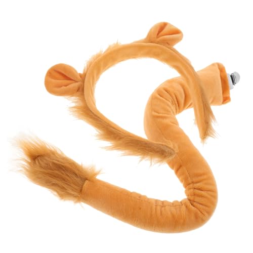 HEALSOPTHY Löwenkostüm mit Weichem Stirnband und Ansteckbarem Tierische Faschings Accessoires für Halloween Cosplay Karneval und Motto Partys Langlebig und Wiederverwendbar von HEALSOPTHY