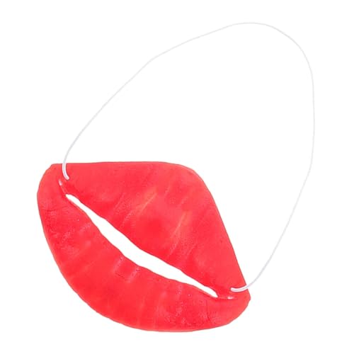 HEALSOPTHY Lustige Mundspielzeug Halloween-Wurst-Mund- Streich-Gadgets Kniffliger Streich Streichspielzeug Für Aprilscherze Streiche Lustige Falsche Lippen Rot Emulsion von HEALSOPTHY