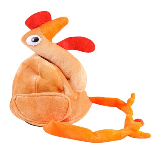 HEALSOPTHY Lustiger Truthahn Kostümhut mit Langen Beinen Weicher für Halloween Karneval Fotorequisit und Festliche Thanksgiving Dekoration von HEALSOPTHY