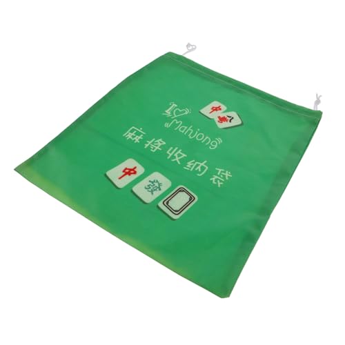 HEALSOPTHY Mahjong Aufbewahrungstasche Kordelzug Tragbare Mahjong Tasche Leicht Schutzbeutel Für Spielsteine Langlebig Modern Für Unterwegs Und Vielseitige Anlässe von HEALSOPTHY