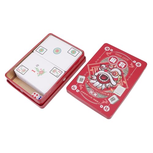 HEALSOPTHY Mahjong Papierkarten Mahjong Spielkarten Leicht Stabil Langlebig für Reisen und Partys von und Koordination Geschenkidee von HEALSOPTHY