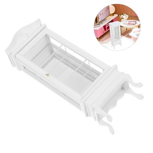 HEALSOPTHY Maßstab Arched Top Miniatur Schrank Robustes Holz Display Regal für Puppenhaus Zubehör und Sammlerstücke von HEALSOPTHY