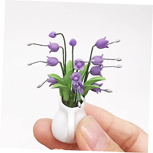 HEALSOPTHY Maßstab Bonsai Miniaturpflanze aus Keramik und Harz Leichtes Tragbares Puppenmöbel für Mini Gartenlandschaft Glatte Oberfläche Platzsparend von HEALSOPTHY