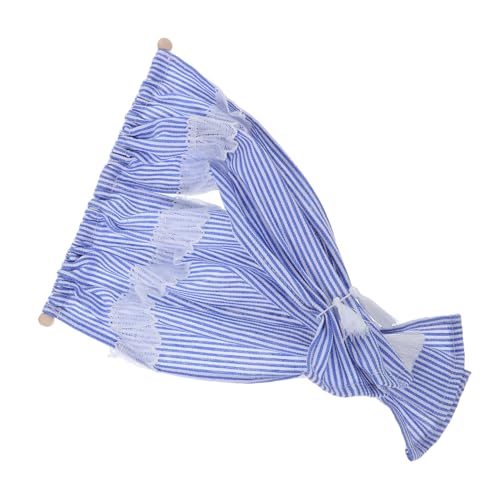 HEALSOPTHY Maßstab Gestreift Blaue Vorhänge Feine Handarbeit Puppenhaus Fensterdekoration Kleine Fenster Vorhang Zubehör HEALSOPTHY Maßstab Gestreift Blaue Vorhänge Feine Handarbeit Puppenhaus Fensterdekoration Kleine Fenster Vorhang Zubehör von HEALSOPTHY