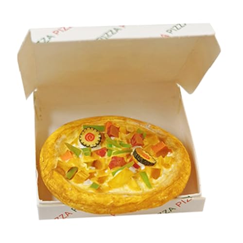 HEALSOPTHY Maßstab Mini Essen Deko Puppenhaus Zubehör Stabiles Material für DIY Miniatur Haus Realistische Kleine Pizza HEALSOPTHY Maßstab Mini Essen Deko Puppenhaus Zubehör Stabiles Material für DIY Miniatur Haus Realistische Kleine Pizza von HEALSOPTHY