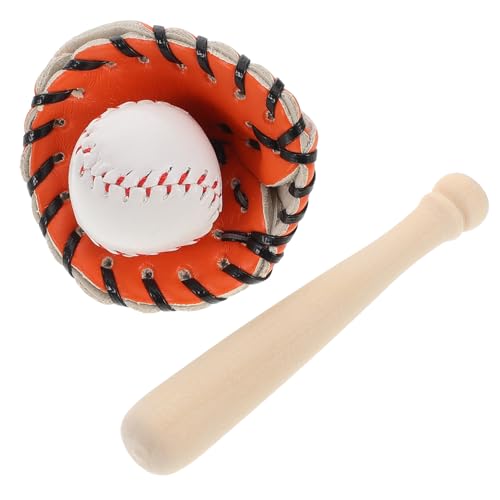 HEALSOPTHY Mini Baseball Spielset Teilig PU Leder Holz Miniatur Sportbälle Rollenspiel Zubehör für Puppenhaus Dekoration Outdoor Freizeit Aktivität HEALSOPTHY Mini Baseball Spielset Teilig PU Leder Holz Miniatur Sportbälle Rollenspiel Zubehör für Puppenhaus Dekoration Outdoor Freizeit Aktivität von HEALSOPTHY