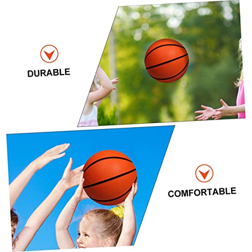 HEALSOPTHY Mini Basketball Spielball für Leichter Gummiball Handliches Outdoor Sportspielzeug für Kindergarten und Eltern Junge Mädchen Spiel Farbenfroh und Griffig von HEALSOPTHY