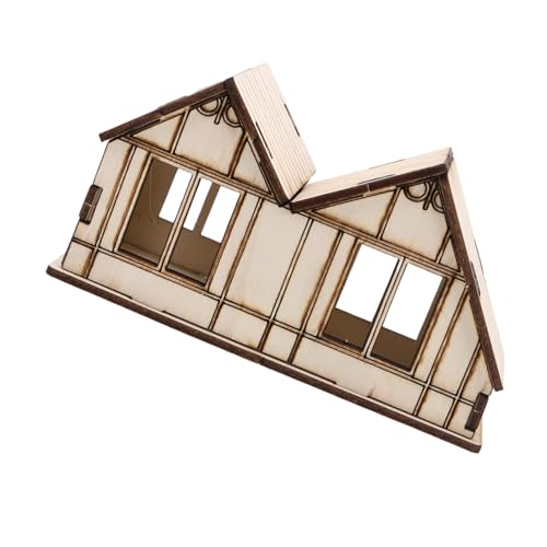 HEALSOPTHY Mini DIY Holzhaus Bausatz Präzise Geschnittenes Puppenhaus Modell für Partydeko Realistisches Miniatur Handwerk Kit für Sandkasten und Wohnraumgestaltung von HEALSOPTHY