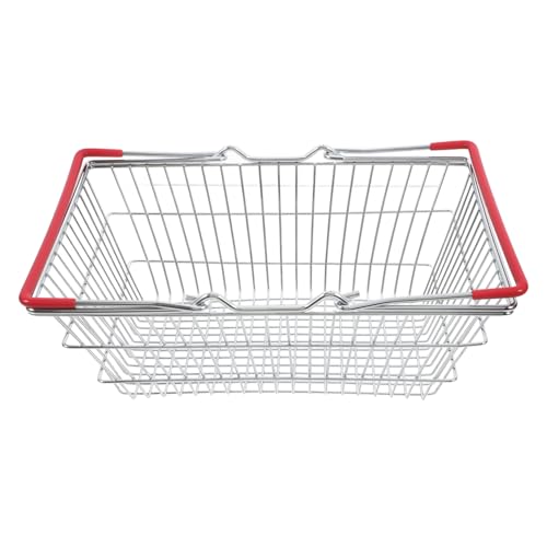 HEALSOPTHY Mini Einkaufskorb für Versatile Spielzeugkorb für Shopping und Aufbewahrung Platzsparender Dekorationskorb Rot Groß für Mädchen für Spielsets und Mehr von HEALSOPTHY