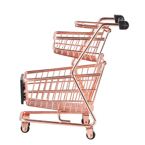 HEALSOPTHY Mini-Einkaufswagen- Gadget für kinderspielzeug kindergeschenk hühner adventsgeschenke Trolley-Spielset Einkaufswagen für Golden von HEALSOPTHY