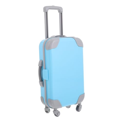 HEALSOPTHY Mini Koffer Puppenhaus Zubehör Miniatur Reisekoffer Trolley Modell mit Hoher Realitätsnähe Leicht und Stilvoll für Puppenreisen und Outdoor Spiel von HEALSOPTHY