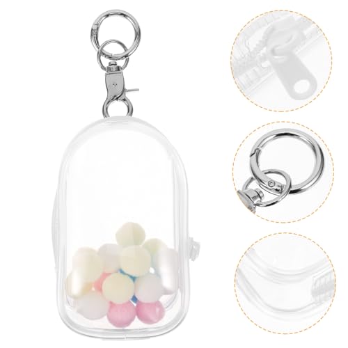 HEALSOPTHY Mini Puppen Aufbewahrungstasche Schlüsselanhänger Transparente Display für Mini Figuren und Puppen für Sammler und Unterwegs Kompakt und Praktisch HEALSOPTHY Mini Puppen Aufbewahrungstasche Schlüsselanhänger Transparente Display für Mini Figuren und Puppen für Sammler und Unterwegs Kompakt und Praktisch von HEALSOPTHY