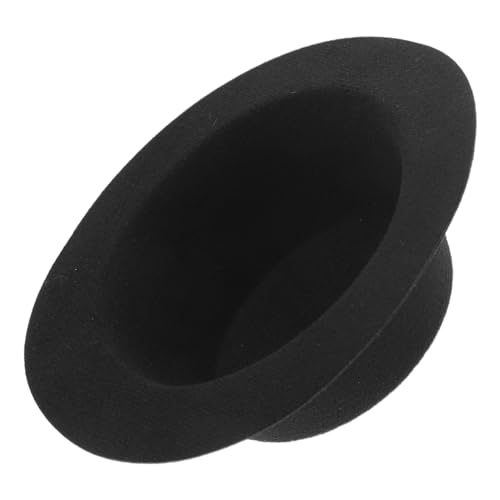 HEALSOPTHY Mini Puppenhut Schwarz Wiederverwendbarer Baumwoll Hut für Puppenkleidung Stilvolles Cosplay Accessoire Robuster Mini für Dekoration und Fotoshooting von HEALSOPTHY