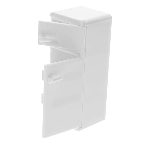 HEALSOPTHY Mini-Schlafzimmer-Accessoires Küchenminiaturen Miniatur-Dinge Miniaturen Zum Basteln Miniaturmöbel Und Accessoires Mini-kühlschrank-Ornament Mini-Ornamente Zum Basteln Weiß Plastik von HEALSOPTHY