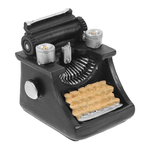 HEALSOPTHY Mini-Schreibmaschine Winzig Puppe Miniatur Wohnkultur Desktop-schreibmaschinen-Ornament Mini-hausverzierung Micro Landscape Decor Schreibmaschinenmodell Harz Black HEALSOPTHY Mini-Schreibmaschine Winzig Puppe Miniatur Wohnkultur Desktop-schreibmaschinen-Ornament Mini-hausverzierung Micro Landscape Decor Schreibmaschinenmodell Harz Black von HEALSOPTHY