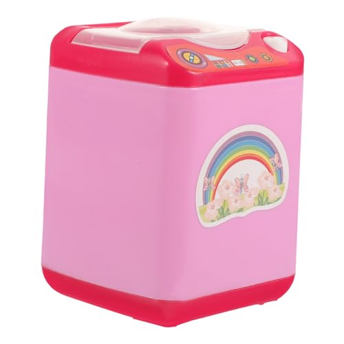 HEALSOPTHY Mini Waschmaschine Spielzeug Für Junge Mädchen Elektrische Simulation Waschmaschine Für Junge Mädchen Lustiges Haushaltsgerät Fantasie Und Geschicklichkeit Für Rollenspiele von HEALSOPTHY