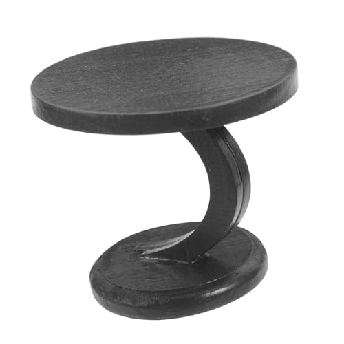 HEALSOPTHY Mini-couchtischmodell Mini-puppenhausmöbel Puppenhaus Beistelltisch Puppenhauszubehör Küchenzubehör Für Puppenstuben Mini Möbel Für Dollhouse Miniaturtisch Metall Dark Brown von HEALSOPTHY