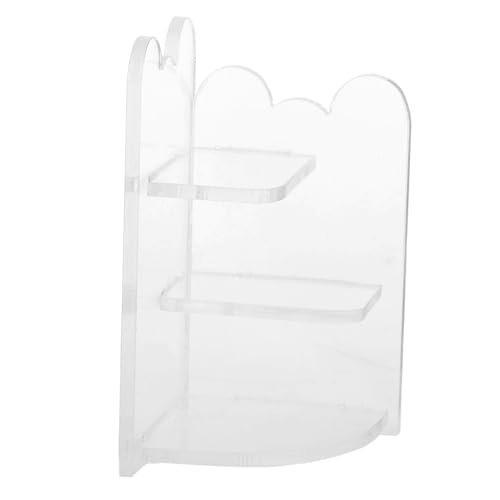 HEALSOPTHY Miniatur Acryl Aufbewahrungsregal Modell Miniatur Puppenhaus Möbel Stabiles Display Rack Geeignet für Puppenhaus Wohnzimmer und Miniaturszenen Detailreich Sicher und Vielseitig von HEALSOPTHY
