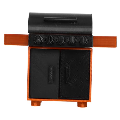 HEALSOPTHY Miniatur BBQ Grill Modell Detailgetreuer Puppenhaus Grillständer Robustes Sammlerstück Realistische Outdoor Küche für Modellbau und Barbecue Fans von HEALSOPTHY