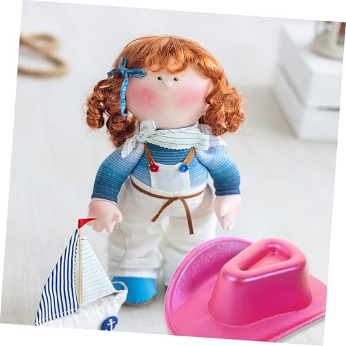 HEALSOPTHY Miniatur Cowboyhut aus Eva Farblich Schillerndes Mini doll Hut Accessoire Langlebig Leicht Robust Passend für Puppenhaus Dekoration und DIY Bastelarbeiten von HEALSOPTHY