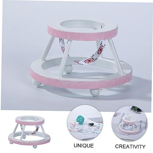 HEALSOPTHY Miniatur Holz Laufwagen Ornament Handgefertigtes Holz Dekoobjekt für Puppenhaus Kinderzimmer und Micro Landschaft Bemalbar Vielseitig Einsetzbar als Wohn und Accessoire von HEALSOPTHY