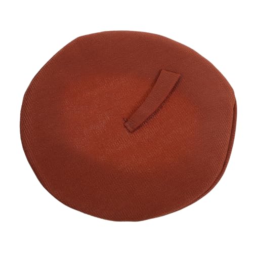 HEALSOPTHY Miniatur Hut für Puppen Kaffeefarbener Beret Süßer Tiny Doll Hut für DIY Projekte Puppenbekleidungszubehör Dekoration für Fotografie und Cosplay von HEALSOPTHY