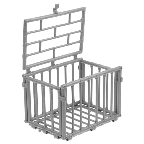 HEALSOPTHY Miniatur Käfig Modell für Haustiere DIY Käfig für Actionfiguren und Mini Zubehör zum Ausstellen Kleiner Figuren Tischdekoration von HEALSOPTHY