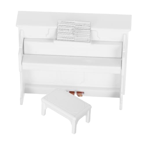 HEALSOPTHY Miniatur Klavier mit Hocker Puppenhaus Zubehör für Kreative Szenen Dekoration Realistisch und Handgefertigt für Mini Häuser und DIY Projekte HEALSOPTHY Miniatur Klavier mit Hocker Puppenhaus Zubehör für Kreative Szenen Dekoration Realistisch und Handgefertigt für Mini Häuser und DIY Projekte von HEALSOPTHY