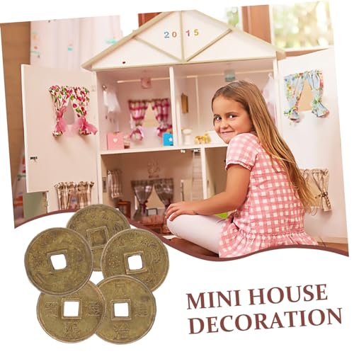 HEALSOPTHY Miniatur Kupfermünzen Teilig Detailreiche Alte Chinesische Währung Vielseitiges Puppenhaus Zubehör Kindgerechtes Rollenspiel Requisit Dekorative Miniatur für Sammler und von HEALSOPTHY
