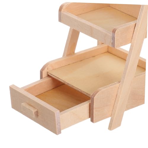 HEALSOPTHY Miniatur Pflanzen Resin Mini Blumentöpfe mit Holzständer Kleine Künstliche Pflanzen für Puppenhaus Dekoration Weihnachtsdeko Raumspartipp von HEALSOPTHY