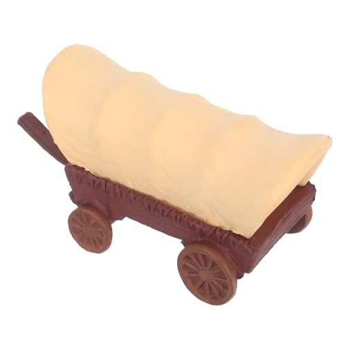 HEALSOPTHY Miniatur Puppenhaus Kutsche Mini Wagen Modell Vintage für Tischdekoration Landschaftsmodell und Garten Deko und Fotorequisite Verarbeitung Glatte Oberfläche von HEALSOPTHY