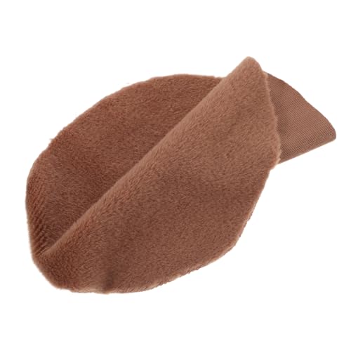 HEALSOPTHY Miniatur Puppenhaus Teppich Rund Plüsch Bodenmatte für Puppenhaus Dekoration Weicher Miniaturteppich für Kleine Häuser Realistischer Mini Teppich für Braun von HEALSOPTHY
