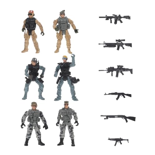 HEALSOPTHY Miniatur Soldatenfiguren Teiliges Kleine Modelle für Sandtisch und Dekoration Detailreiche Mini People Figuren Sichere Kinderspielfiguren Vielseitig für Dioramen und Rollenspiele von HEALSOPTHY