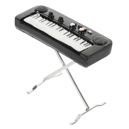 HEALSOPTHY Miniatures stylingbã¼rsten Mikroszenendekoration Simulation elektronische Orgel Miniaturmusikinstrument Miniatur musikinstrumente Dekoration Miniatur-Instrumentenmodell Legierung von HEALSOPTHY