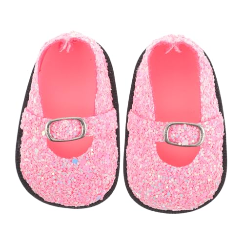 HEALSOPTHY Miniaturschuhe für Puppen Glänzende Pailletten Schuhe Kleine Puppenschuhe als Doll Dress Up Accessoire Langlebige und Vielseitige Schuhe für Puppen von HEALSOPTHY
