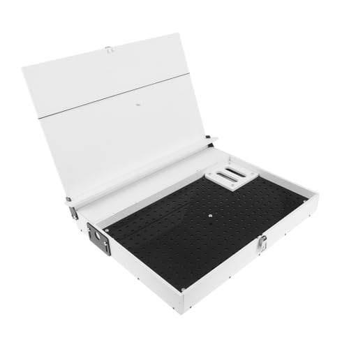 HEALSOPTHY Model Tool Regal Werkzeug Modell-farbregal Modell Halter Modellbausatz-Organizer PVC Weiß von HEALSOPTHY